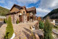 Cozy mountain chalet with spacious driveway and scenic views, perfect for a getaway.