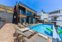Luxury Villa Rentals Top Destinations For Exclusive Private Holidays Contemporary villa with a private swimming pool and sun loungers, ideal for a luxury vacation.